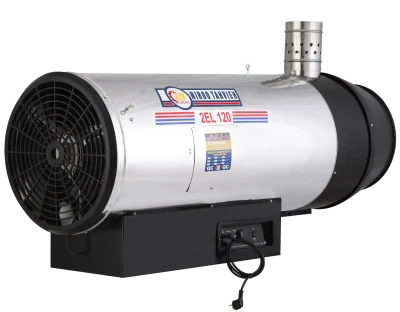 کوره هوای گرم دوموتوره گازوئیلی دودکش دار 2EL-120